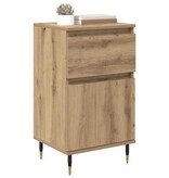 VidaXL Dressoir Artisan Eiken 40 x 35 x 70 cm Gemonteerd hout en ijzer