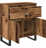 VidaXL Dressoir Oud Hout 60 x 35 x 70 cm Gemonteerd hout en ijzer