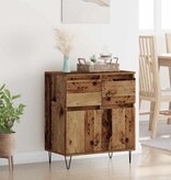 VidaXL Dressoir Oud Hout 60 x 35 x 70 cm Gemonteerd hout en ijzer