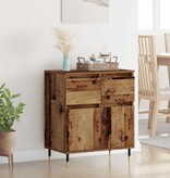 VidaXL Dressoir Oud Hout 60 x 35 x 70 cm Gemonteerd hout en ijzer