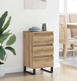 VidaXL Dressoir met lade artisanaal eikenkleurig Bewerkt hout