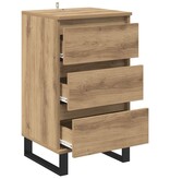 VidaXL Dressoir met lade artisanaal eikenkleurig Bewerkt hout