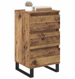 VidaXL Dressoir met lade Oud hout Bewerkt hout