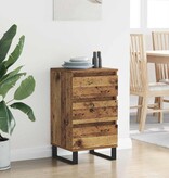 VidaXL Dressoir met lade Oud hout Bewerkt hout