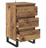 VidaXL Dressoir met lade Oud hout Bewerkt hout