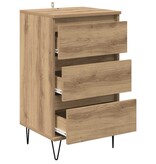 VidaXL Dressoir Artisan Eiken 40 x 35 x 70 cm Gemonteerd hout en ijzer