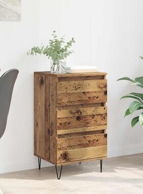 VidaXL Dressoir Oud Hout 40 x 35 x 70 cm Gemonteerd hout en ijzer