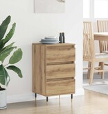 VidaXL Dressoir artisanaal eikenkleurig 35 x 40 x 70 cm Bewerkt hout