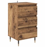 VidaXL Dressoir met lade Oud hout 35 x 40 x 70 cm Bewerkt hout