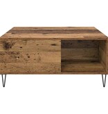 VidaXL Salontafel Oud Hout 80 x 80 x 36,5 cm Bewerkt hout