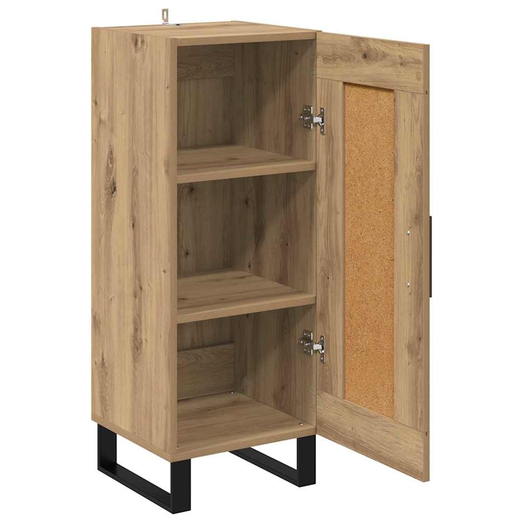 VidaXL Dressoir Artisan Eiken 34,5 x 34 x 90 cm