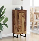 VidaXL Dressoir Oud Hout 34,5 x 34 x 90 cm Gemonteerd hout en ijzer