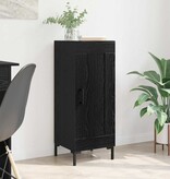 VidaXL Dressoir Olden Zwart Eiken 34,5 x 34 x 90 cm