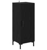VidaXL Dressoir Olden Zwart Eiken 34,5 x 34 x 90 cm