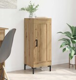 VidaXL Dressoir Olden Artisan Eiken 34,5 x 34 x 90 cm