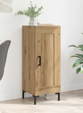 VidaXL Dressoir Olden Artisan Eiken 34,5 x 34 x 90 cm