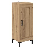 VidaXL Dressoir Olden Artisan Eiken 34,5 x 34 x 90 cm