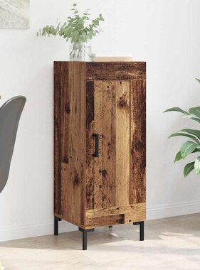 VidaXL Dressoir Olden Oud Hout 34,5 x 34 x 90 cm