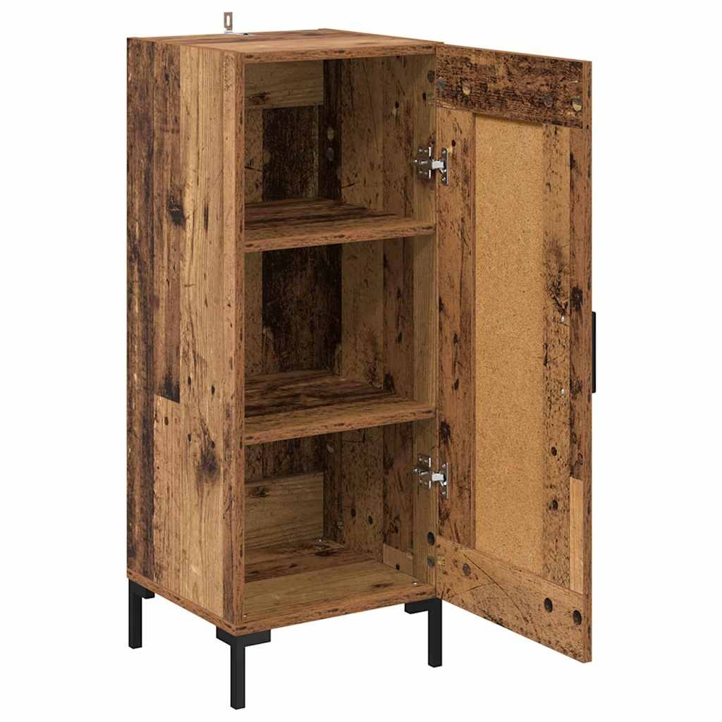 VidaXL Dressoir Olden Oud Hout 34,5 x 34 x 90 cm
