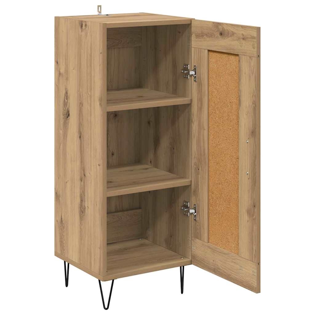 VidaXL Dressoir Artisan Eiken 34,5 x 34 x 90 cm