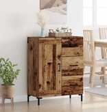 VidaXL Dressoir met lade Oud hout 69.5 x 34 x 90 cm Bewerkt hout