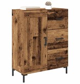 VidaXL Dressoir met lade Oud hout 69.5 x 34 x 90 cm Bewerkt hout