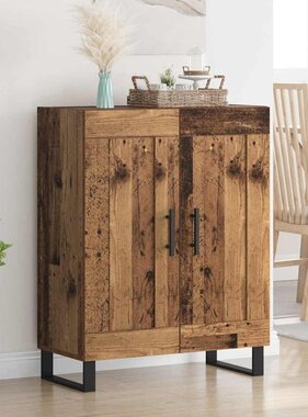 VidaXL Dressoir Oud Hout 69,5 x 34 x 90 cm Gemonteerd hout en ijzer