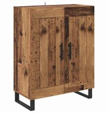 VidaXL Dressoir Oud Hout 69,5 x 34 x 90 cm Gemonteerd hout en ijzer