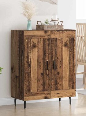 VidaXL Dressoir Oud Hout 69,5 x 34 x 90 cm Gemonteerd hout en ijzer