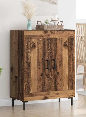 VidaXL Dressoir Oud Hout 69,5 x 34 x 90 cm Gemonteerd hout en ijzer