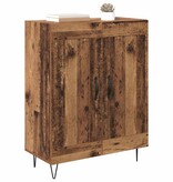 VidaXL Dressoir Oud Hout 69,5 x 34 x 90 cm Gemonteerd hout en ijzer