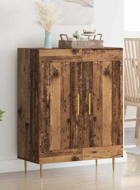 VidaXL Dressoir Oud Hout 69,5 x 34 x 90 cm Gemonteerd hout en ijzer