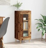 VidaXL Dressoir Oud hout 34 x 34.5 x 90 cm Bewerkt hout