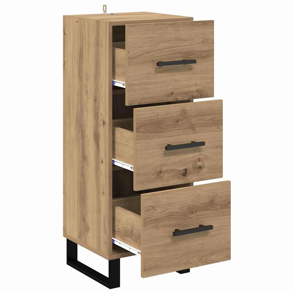 VidaXL Dressoir met lade Artisan Eiken 34,5 x 34 x 90 cm