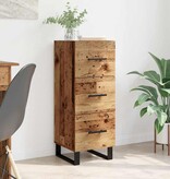 VidaXL Dressoir Oud Hout 34,5 x 34 x 90 cm Gemonteerd hout en ijzer