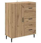 VidaXL Dressoir met lade Artisan Eiken 69,5 x 34 x 90 cm