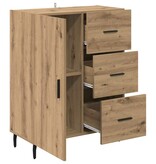 VidaXL Dressoir met lade Artisan Eiken 69,5 x 34 x 90 cm