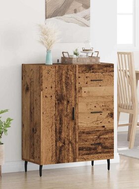 VidaXL Dressoir Oud Hout 69,5 x 34 x 90 cm Gemonteerd hout en ijzer