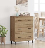 VidaXL Dressoir met lade Artisan Eiken 69,5 x 34 x 90 cm