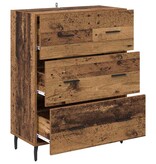VidaXL Dressoir Oud Hout 69,5 x 34 x 90 cm Gemonteerd hout en ijzer