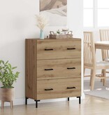 VidaXL Dressoir met lade Artisan Eiken 69,5 x 34 x 90 cm