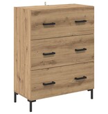 VidaXL Dressoir met lade Artisan Eiken 69,5 x 34 x 90 cm