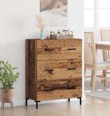 VidaXL Dressoir Oud Hout 69,5 x 34 x 90 cm Gemonteerd hout en ijzer