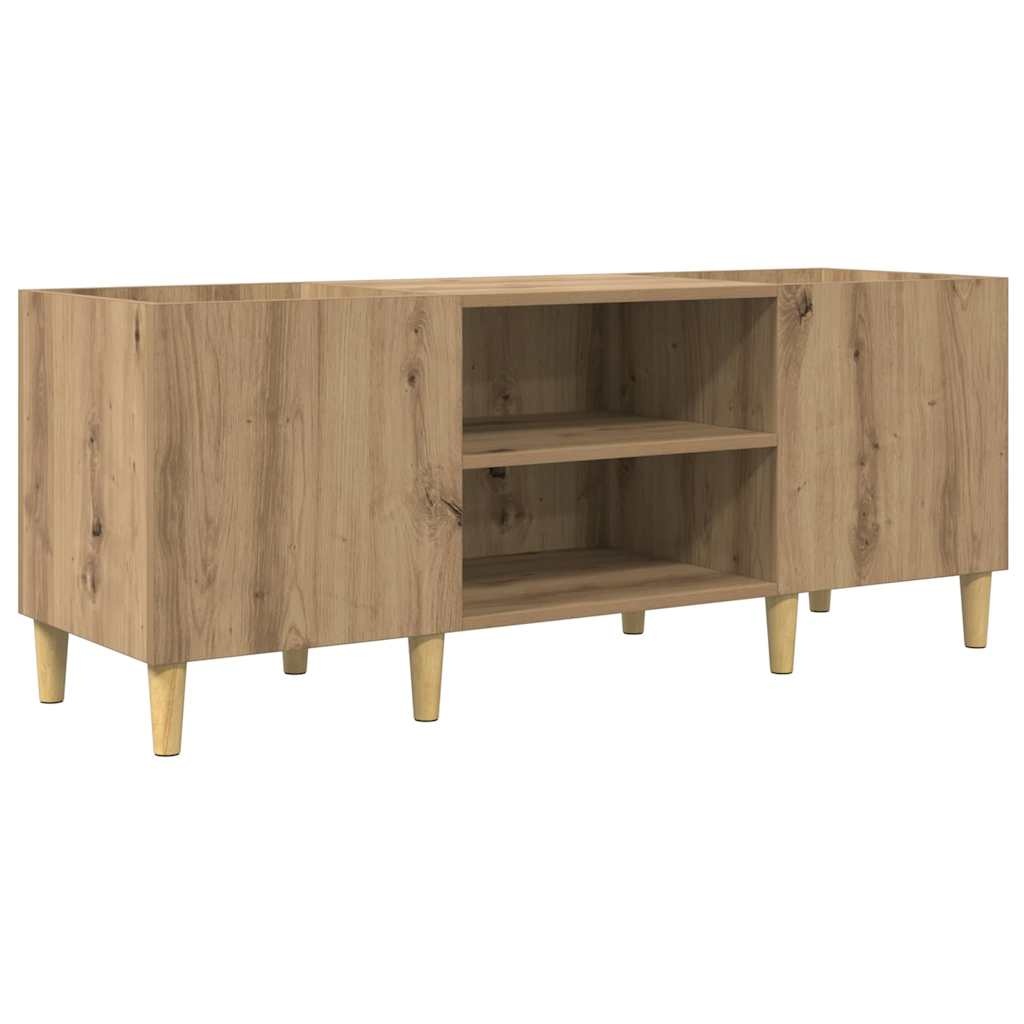 VidaXL Platenkast Artisan Eiken 121 x 38 x 48 cm Bewerkt hout