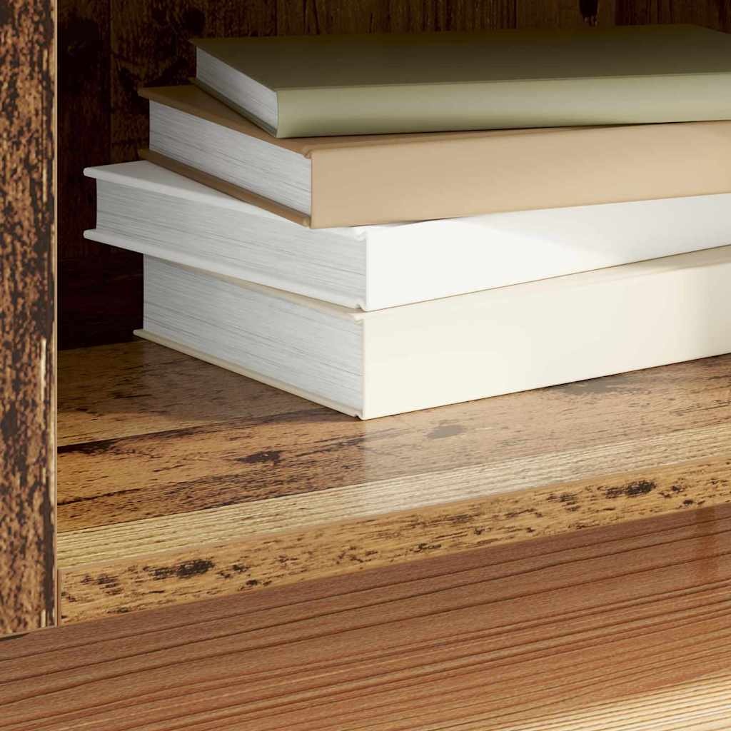 VidaXL Platenkast Oud Hout 121 x 38 x 48 cm Bewerkt hout