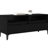 VidaXL TV-kast met lade Zwart Eiken 100 x 34,5 x 44,5 cm