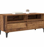VidaXL TV-kast Oud Hout 100 x 34,5 x 44,5 cm Gemonteerd hout en ijzer