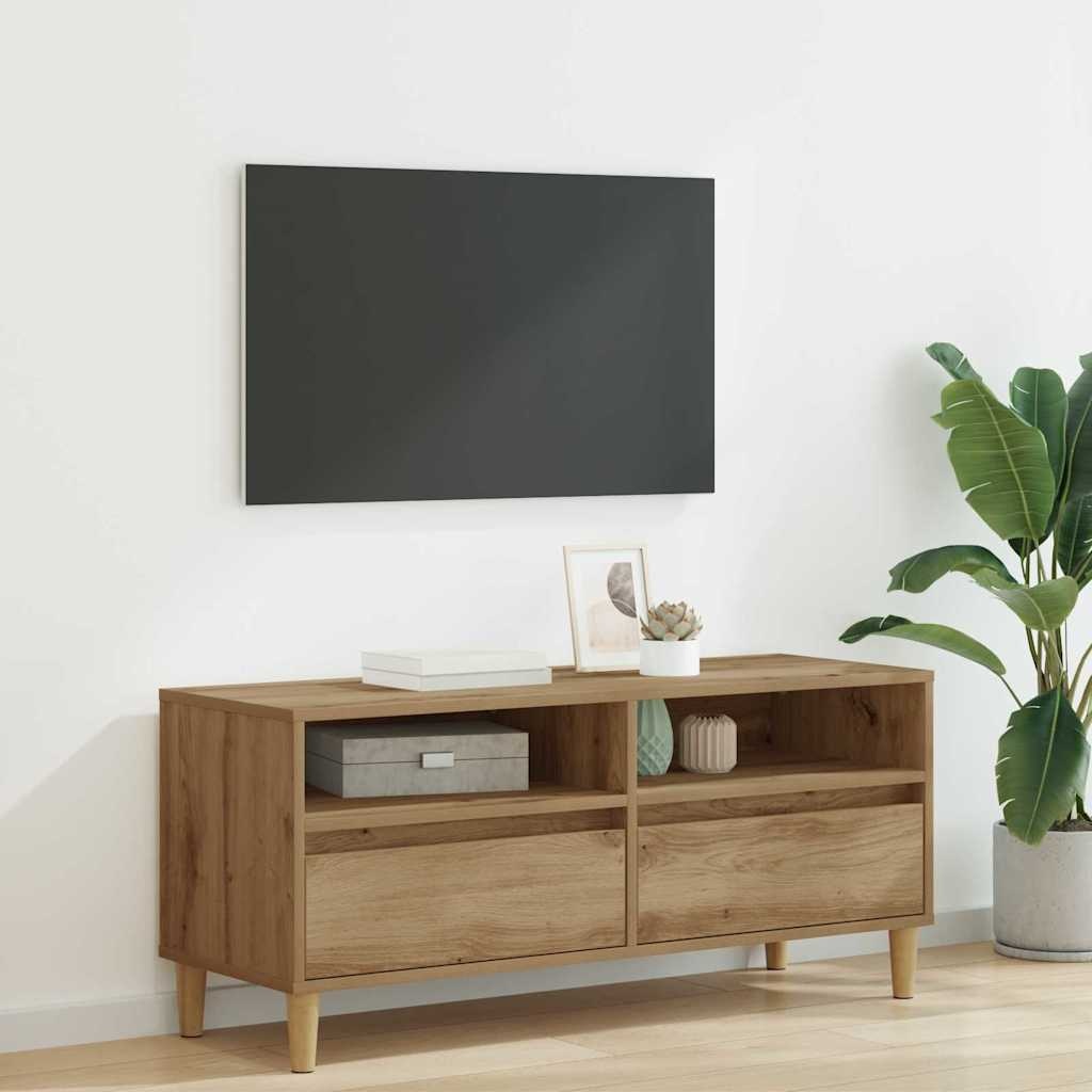 VidaXL TV-kast Artisan Eiken 100 x 34,5 x 44,5 cm Bewerkt hout