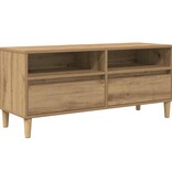 VidaXL TV-kast Artisan Eiken 100 x 34,5 x 44,5 cm Bewerkt hout