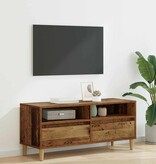 VidaXL TV-kast met lade Oud Hout 100 x 34,5 x 44,5 cm Bewerkt hout